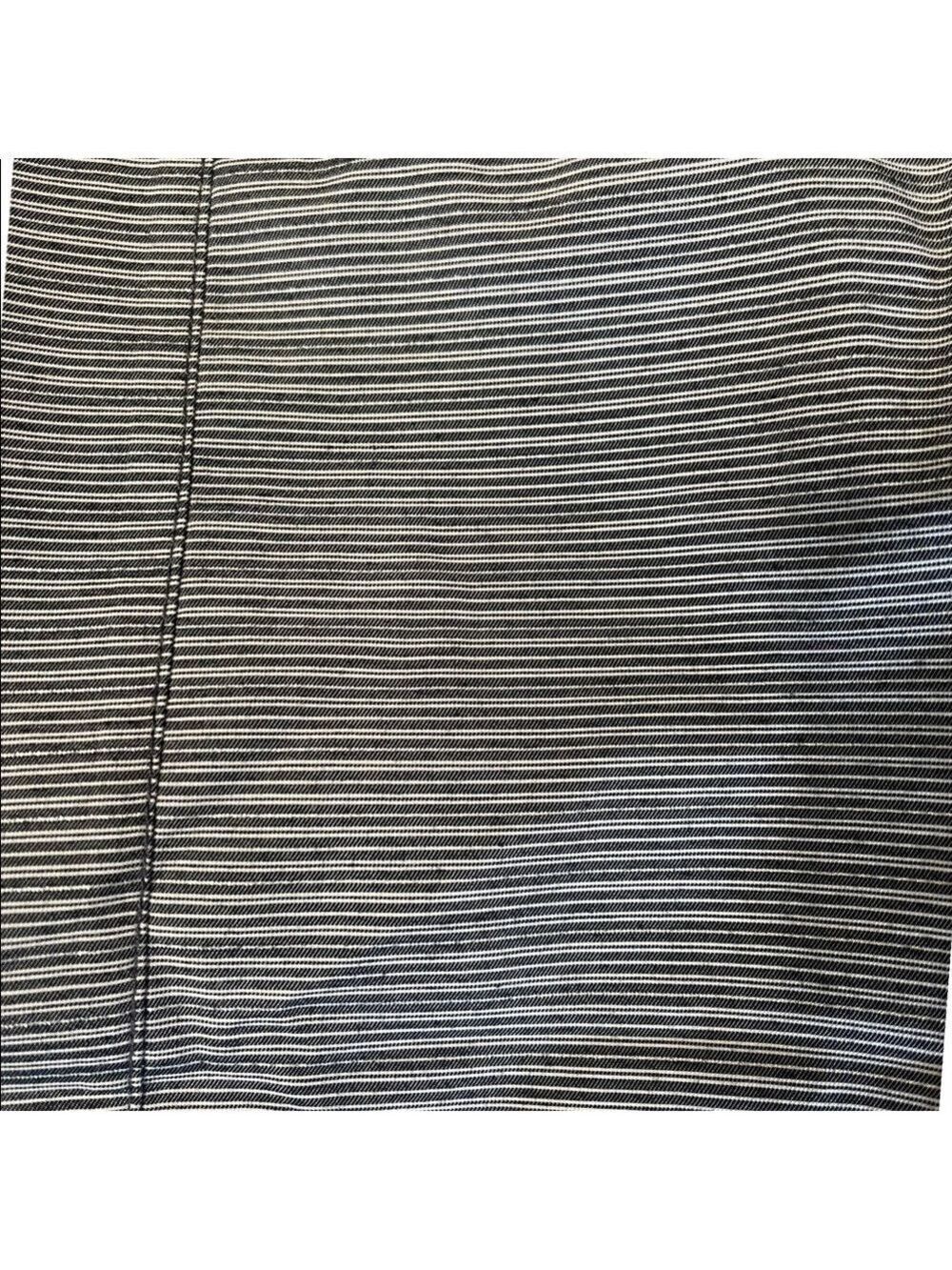 Bianca Nygard Women’s Striped Pencil Skirt with Metallic Thread Pleated … - Picture 4 of 8